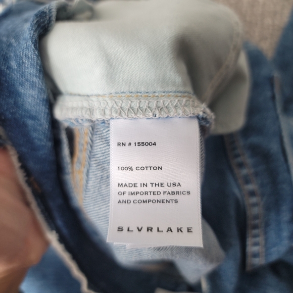 SLVRLAKE Taylor Wide Leg Pleated Jeans Size 29 In Sweet Memory - Picture 12 of 14